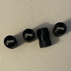 Jeep Valve Stem Caps in Black set of 4 NWT